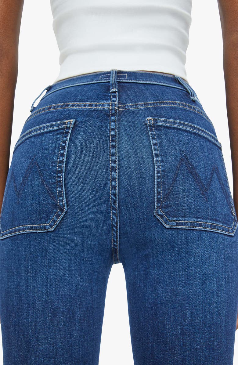 MOTHER The Hustler Patch Pocket Ankle Bootcut Jeans, Alternate, color,