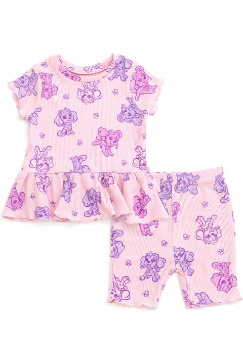 Skye 2-Piece Tee and Bike Shorts Set
