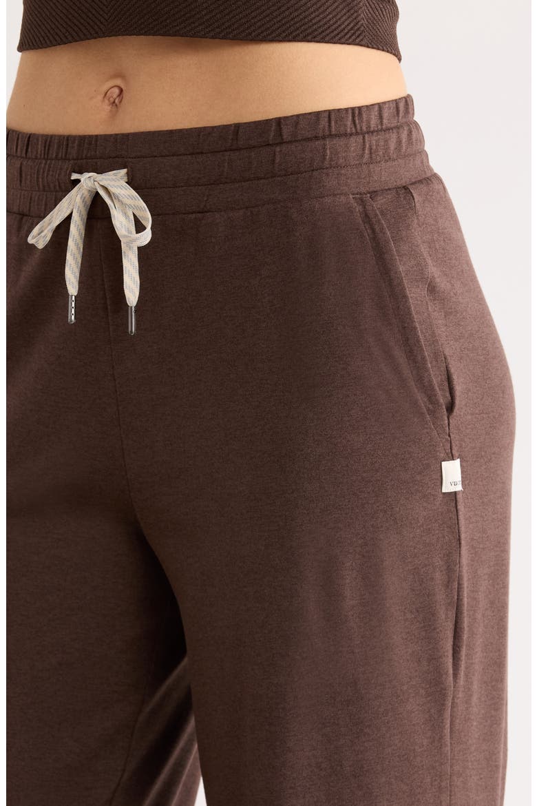 Halo Essential Wide Leg Sweatpants, Alternate, color, JAVA HEATHER