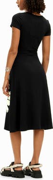 Desigual Sunmari Short Sleeve Midi Dress