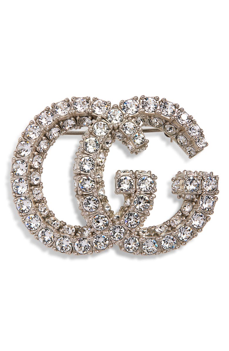 GUCCI ブローチ Gucci Crystal Pavé GG Brooch | Nordstrom