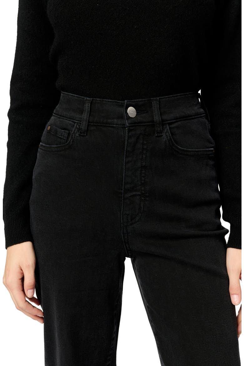 Ase Straight Leg Jeans, Alternate, color, JET BLACK