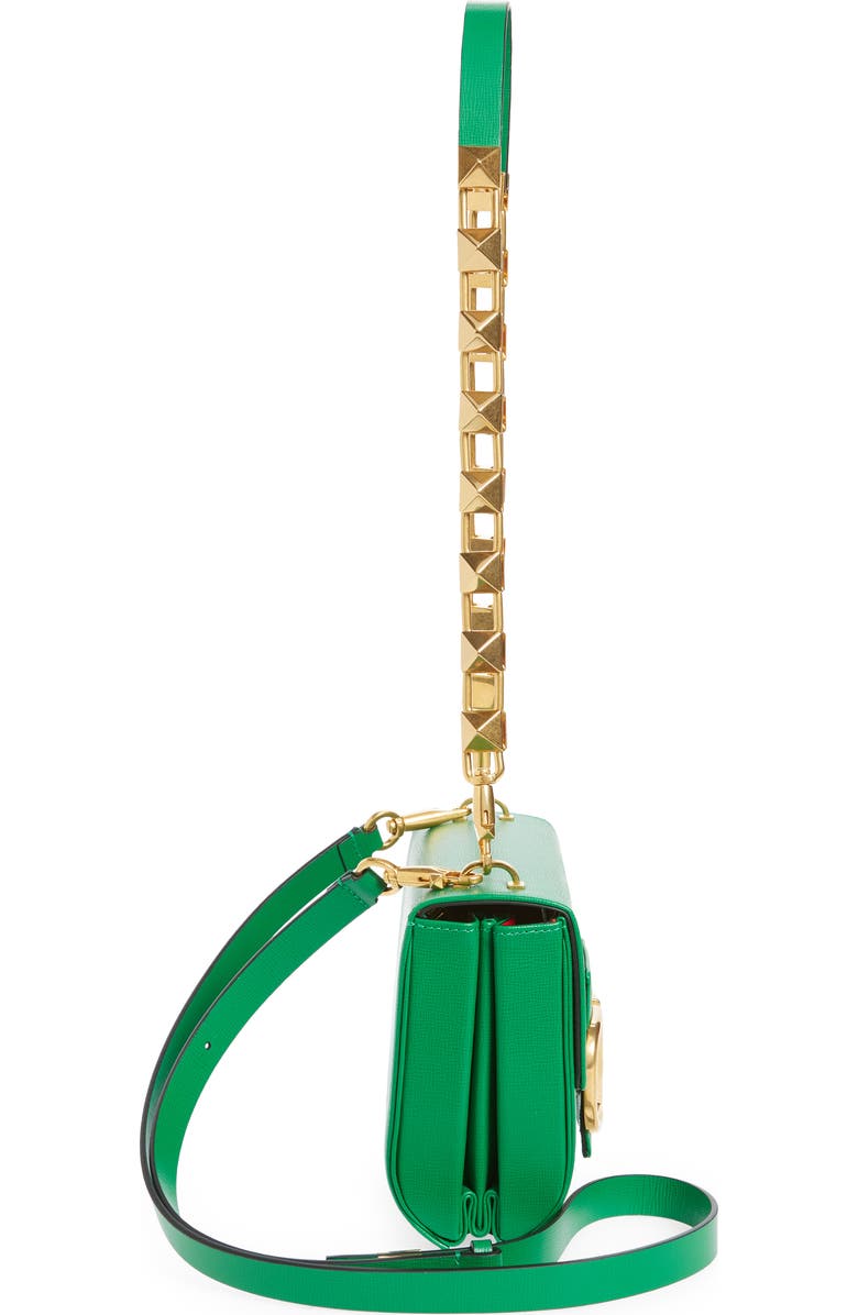 Valentino Garavani Stud Sign VLOGO Leather Shoulder Bag, Alternate, color,