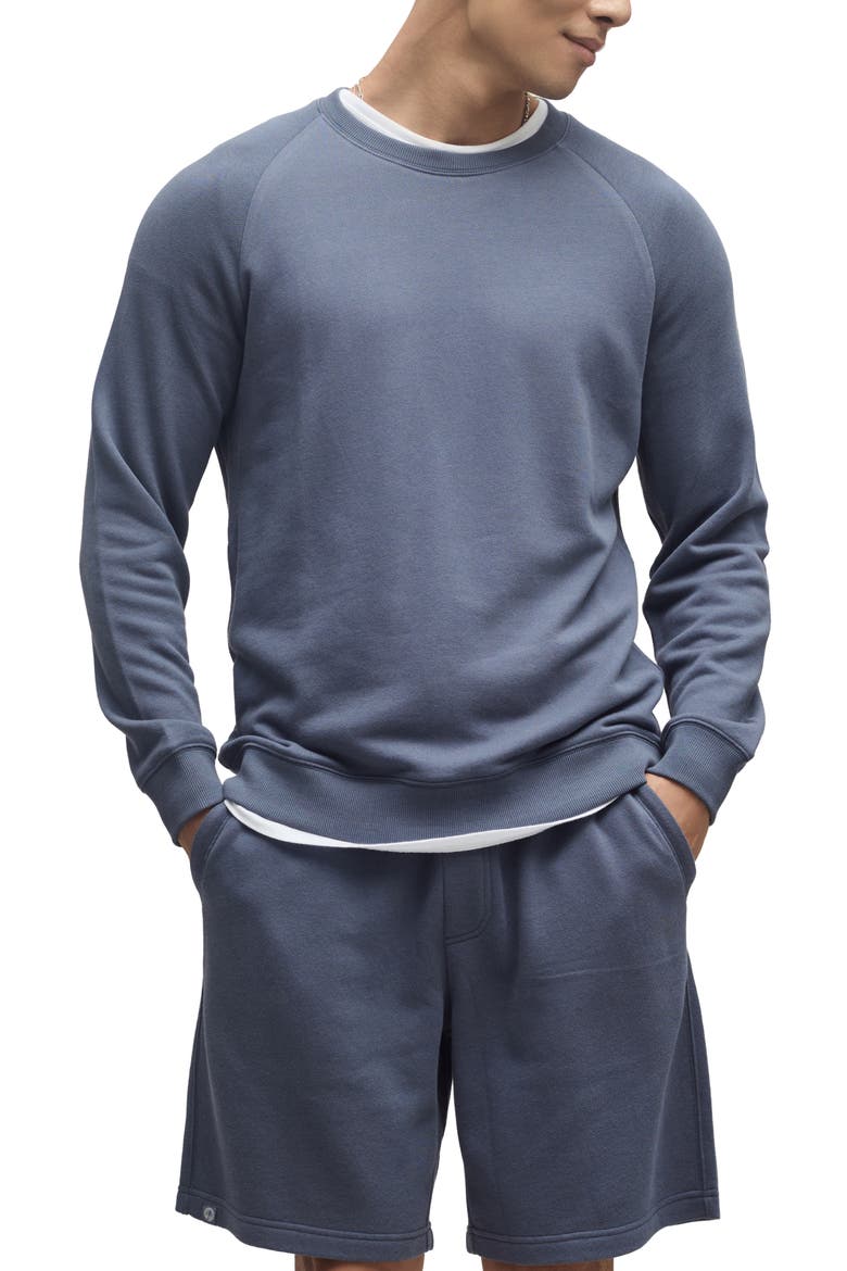 Crewneck French Terry Sweatshirt, Main, color, COSMIC BLUE