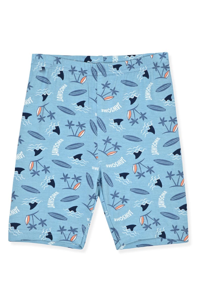 SLEEP ON IT Kids' Assorted 2-Pack Print Fitted Two-Piece Pajamas, Alternate, color, Blue/ Coral