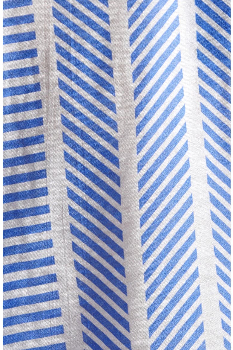 Stripe Cotton Crop Jacket, Alternate, color, BLUE/ WHITE