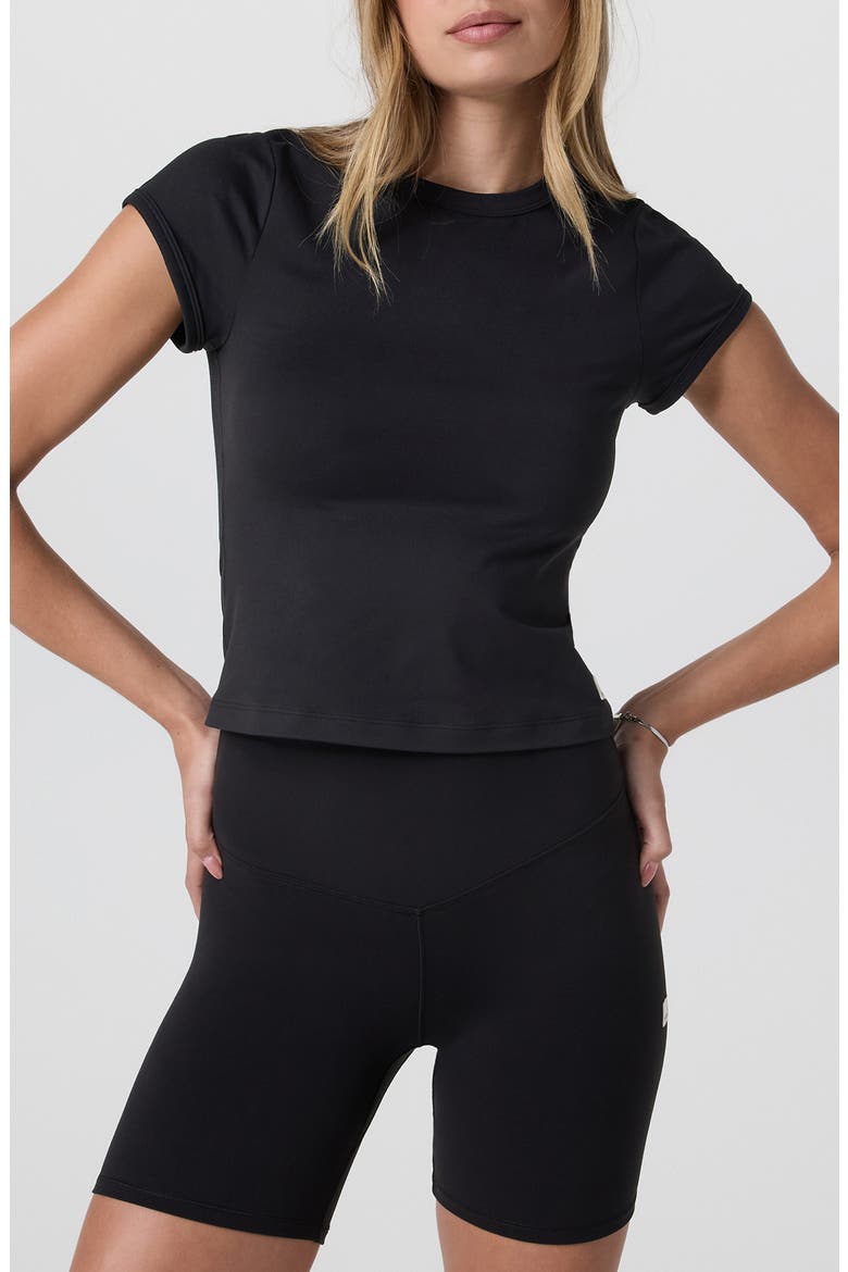 Halo Baby Tee, Main, color, SOLID BLACK