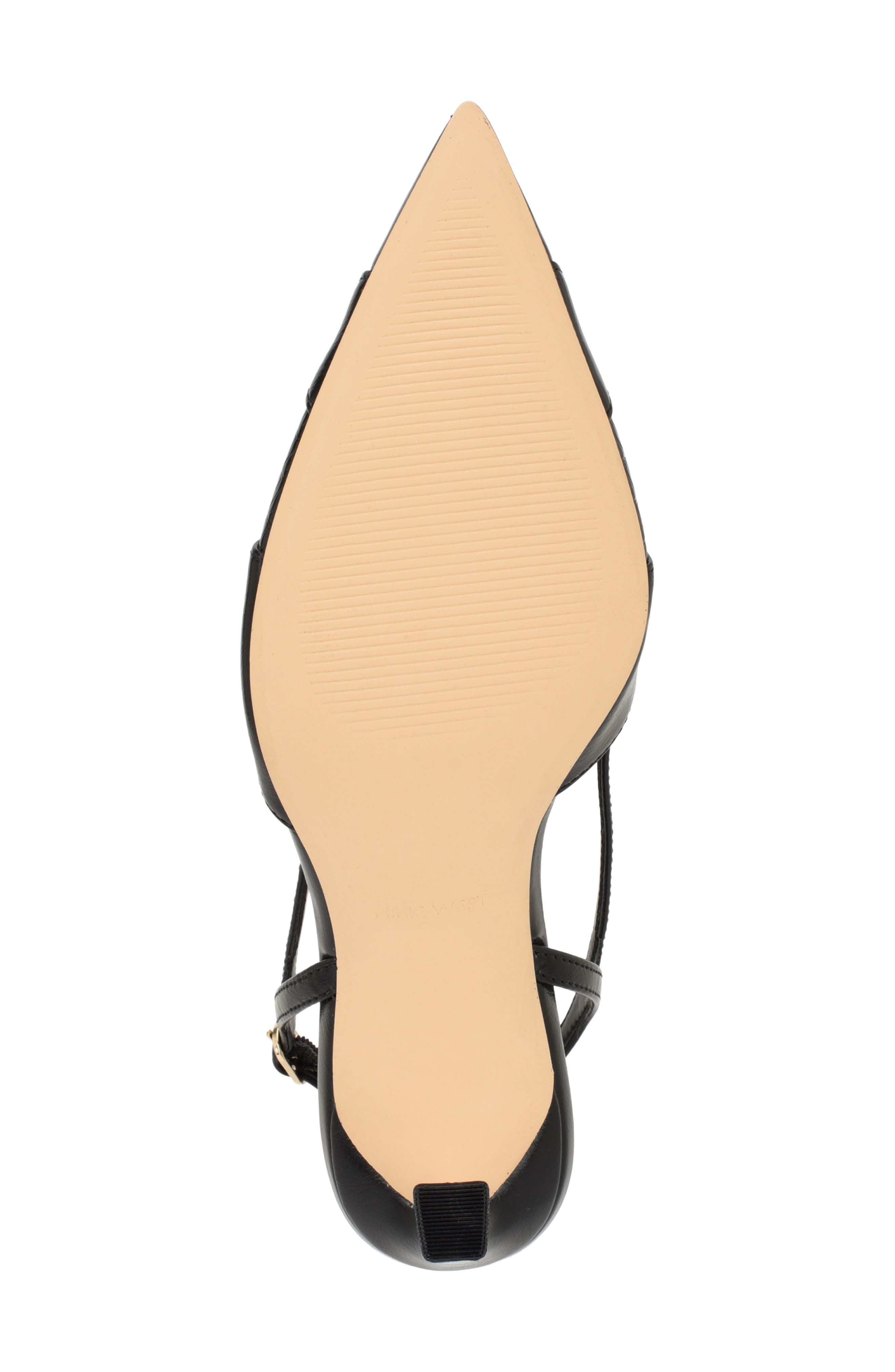 Darella Pointed Toe Slingback Pump, Alternate, color, BLACK