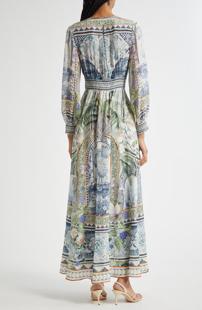 Camilla Button Front Silk Crepe Midi Dress, Alternate, color,