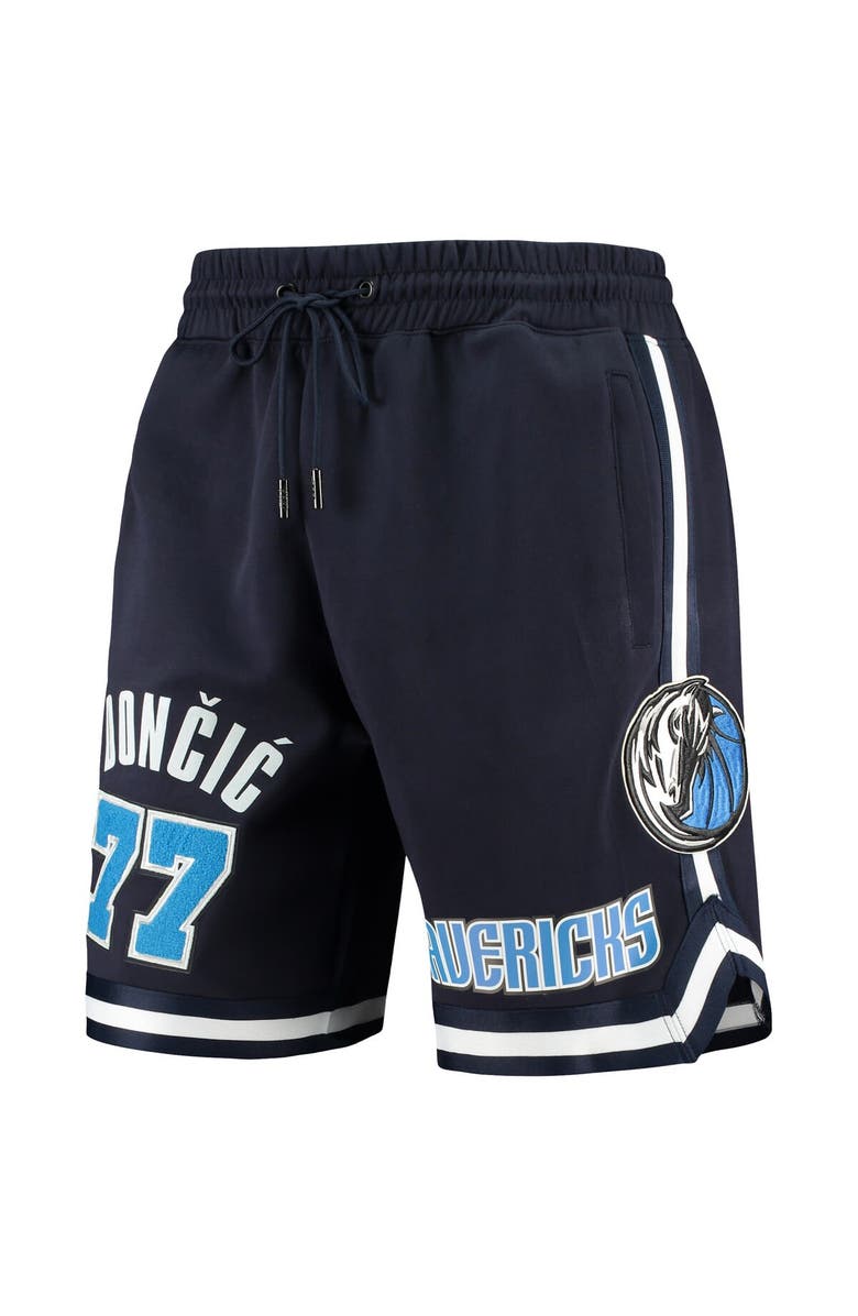 PRO STANDARD Men's Pro Standard Luka Doncic Navy Dallas Mavericks Logo Team Player Shorts, Alternate, color,