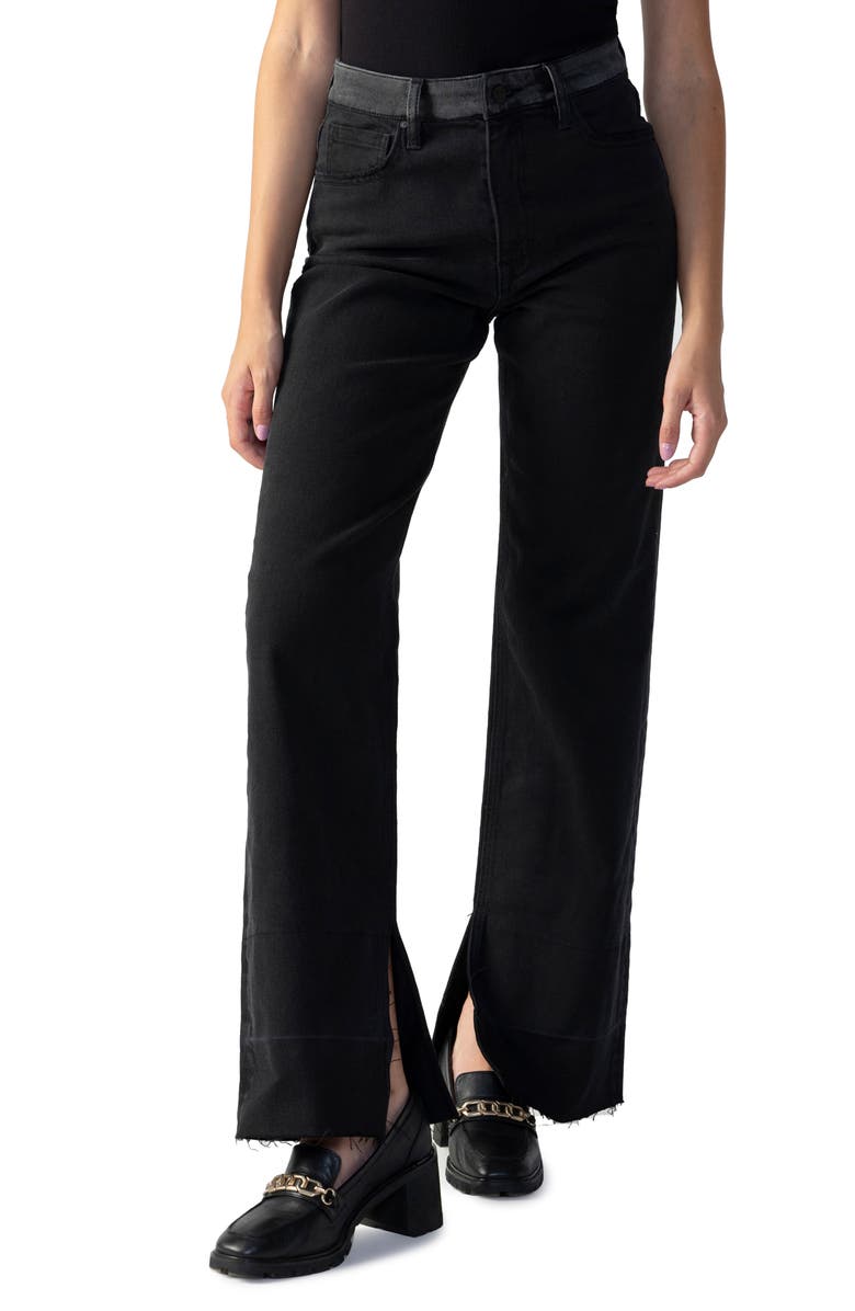 Sanctuary Flashback High Waist Wide Leg Jeans, Alternate, color,