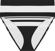 Lauren Ralph Lauren Banded High Waist Bikini Bottoms