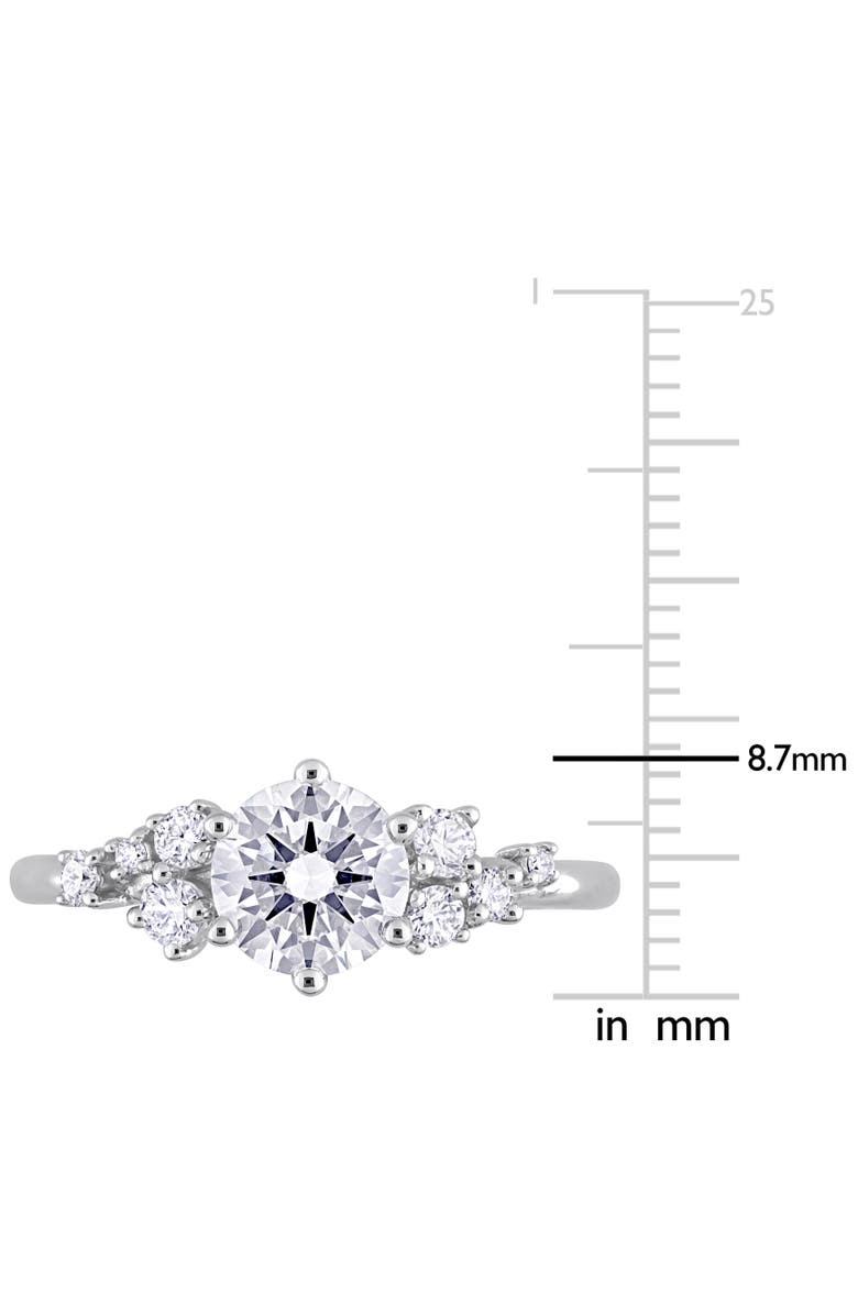 Julianna B. 1-1/4 CTW Lab-Grown Diamond Cluster Ring 14k, Alternate, color, White Gold