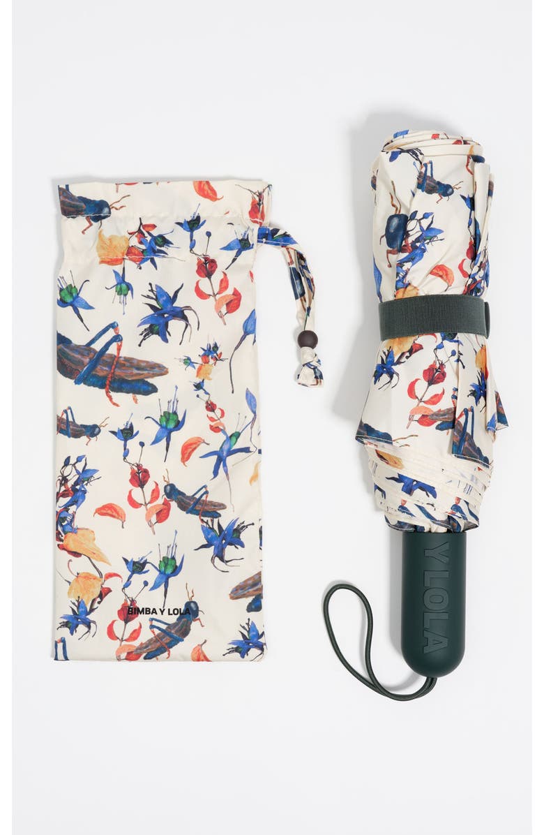 Bimba y Lola Crickets flowers umbrella, Alternate, color, Light Yellow
