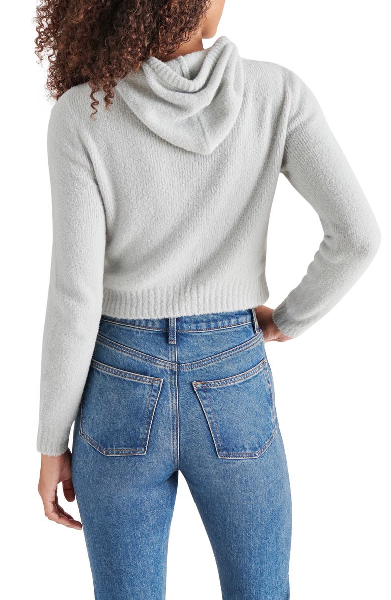 Steve Madden Hidra Crop Sweater Hoodie, Alternate, color, 