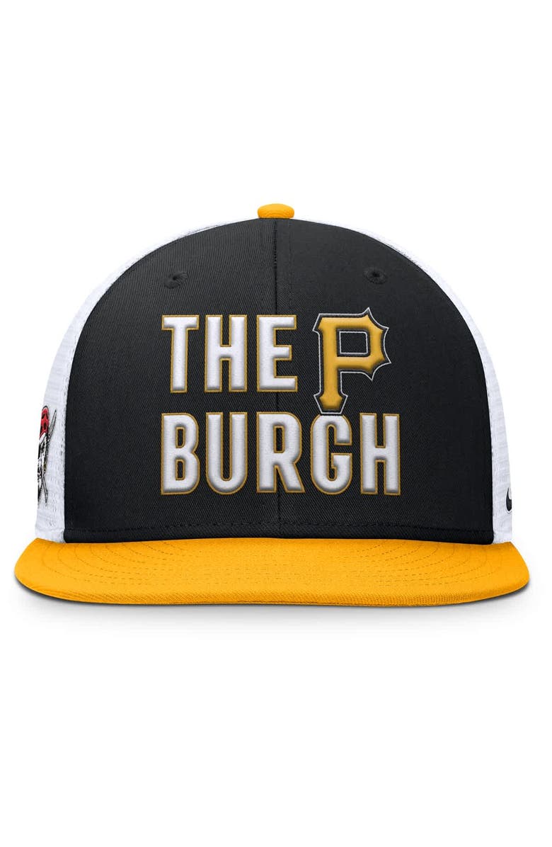 Nike Men's Nike Black Pittsburgh Pirates Pro Trucker Snapback Hat, Alternate, color, Black