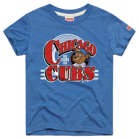 Youth Homage Royal Chicago Cubs Mascot Tri-Blend T-Shirt