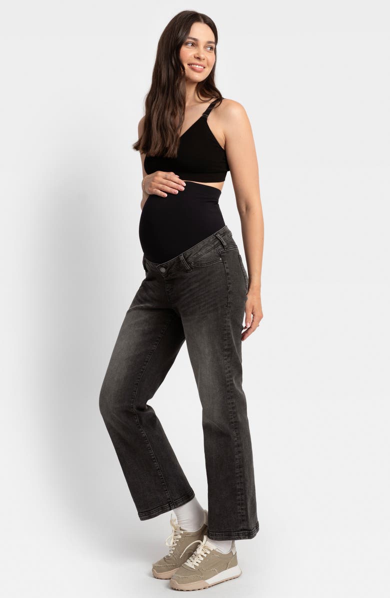 Seraphine Over the Belly Wide Leg Maternity Jeans, Alternate, color, 