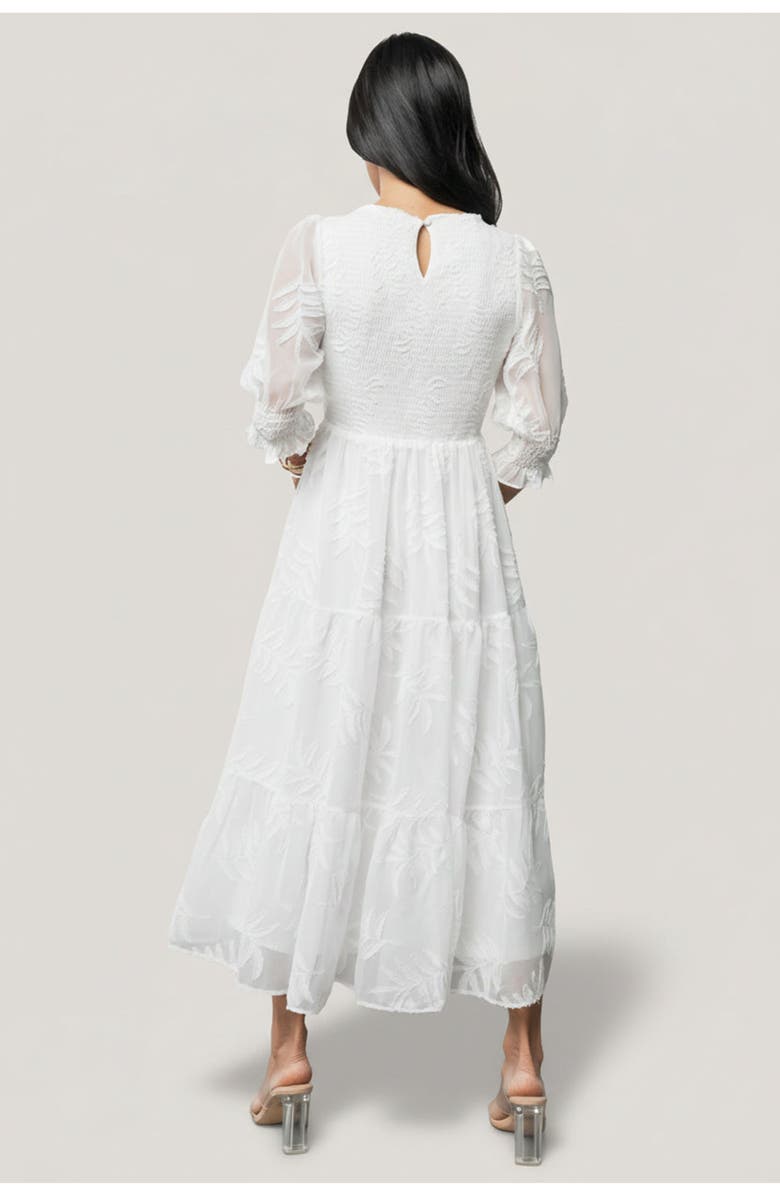 Baltic Børn Nellie Smocked Midi Dress, Alternate, color, Off White