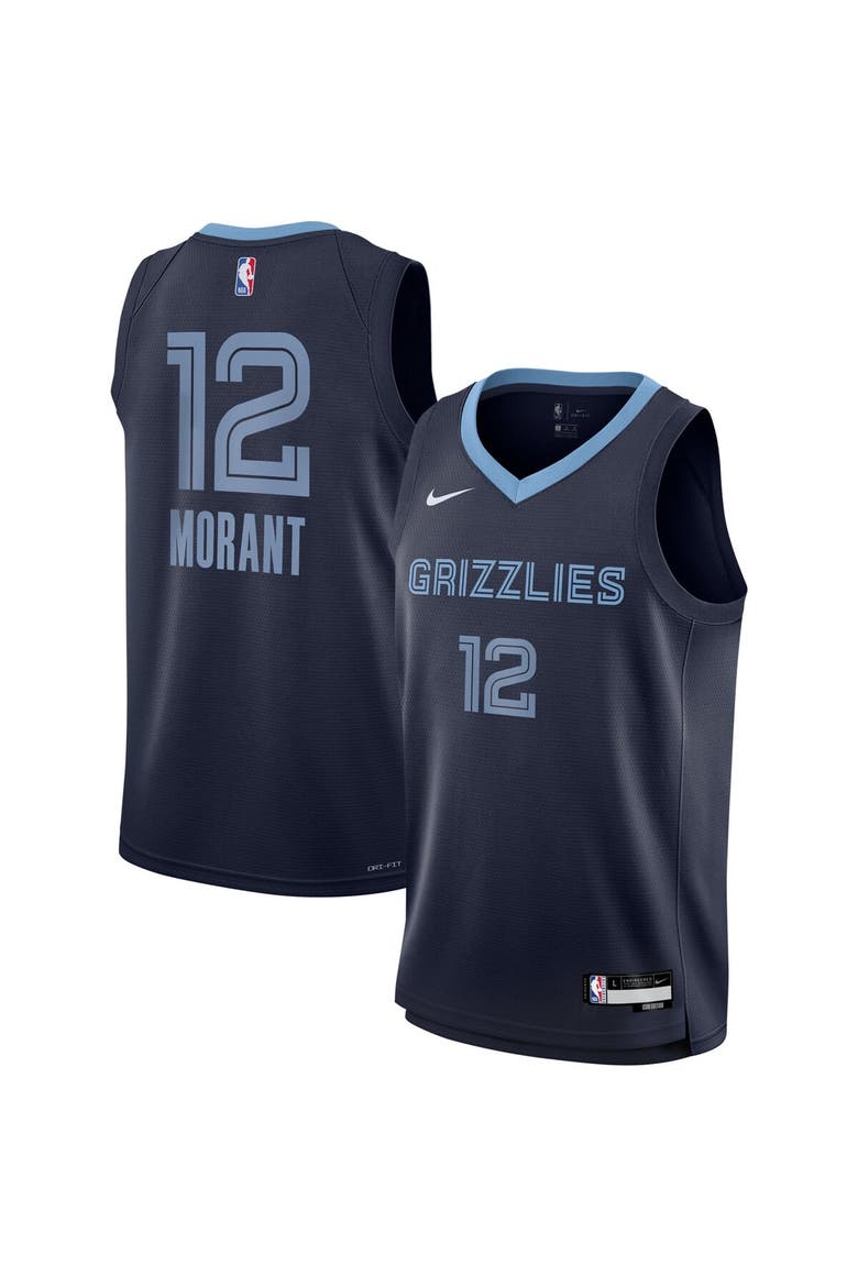 Youth Nike Ja Morant Navy Memphis Grizzlies Swingman Jersey - Icon Edition, Alternate, color, Navy