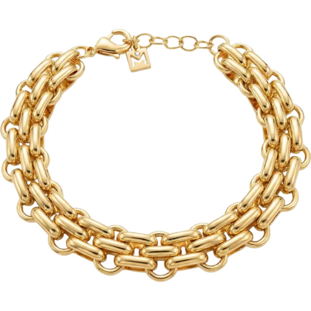 The M Jewelers The Lennon Link Bracelet In Gold