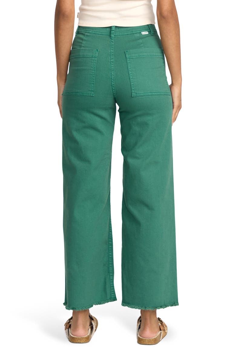 Free Fall Stretch Crop Wide Leg Pants, Alternate, color, EVERGREEN