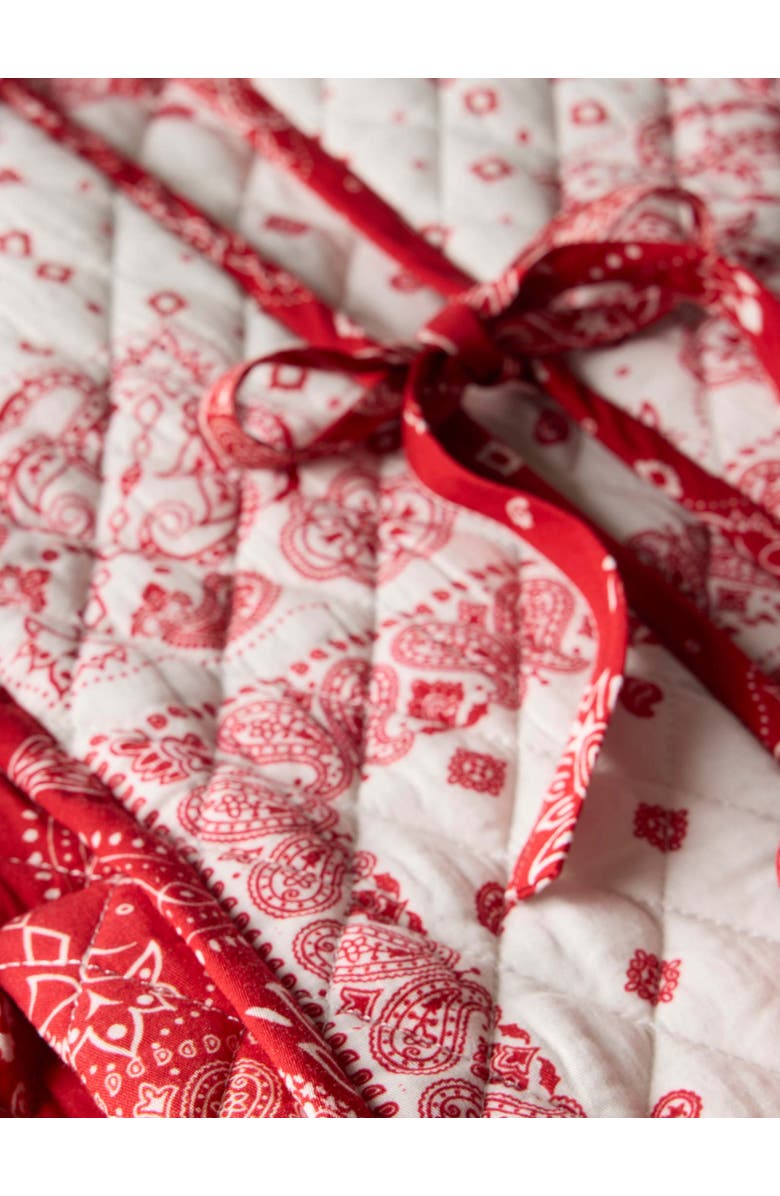 MINT VELVET Quilted Print Jacket, Alternate, color, Red