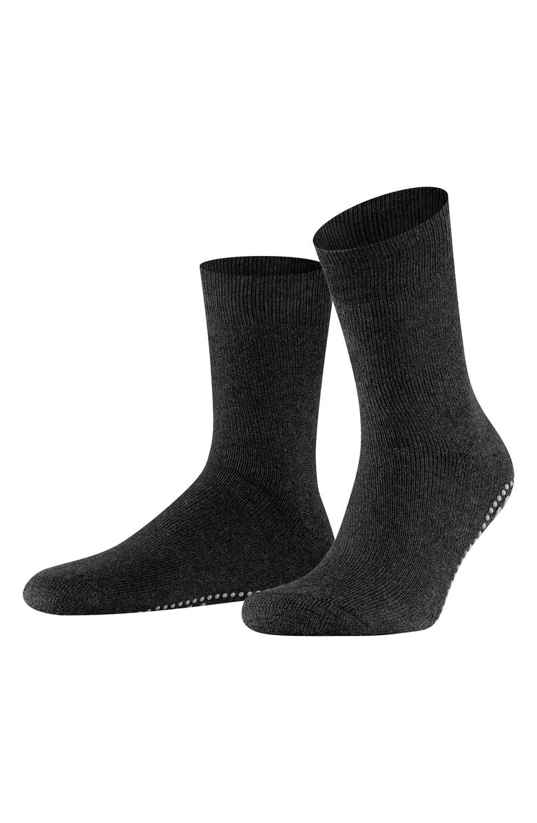Falke Homepad Crew Socks, Main, color, Anthracite - 3180