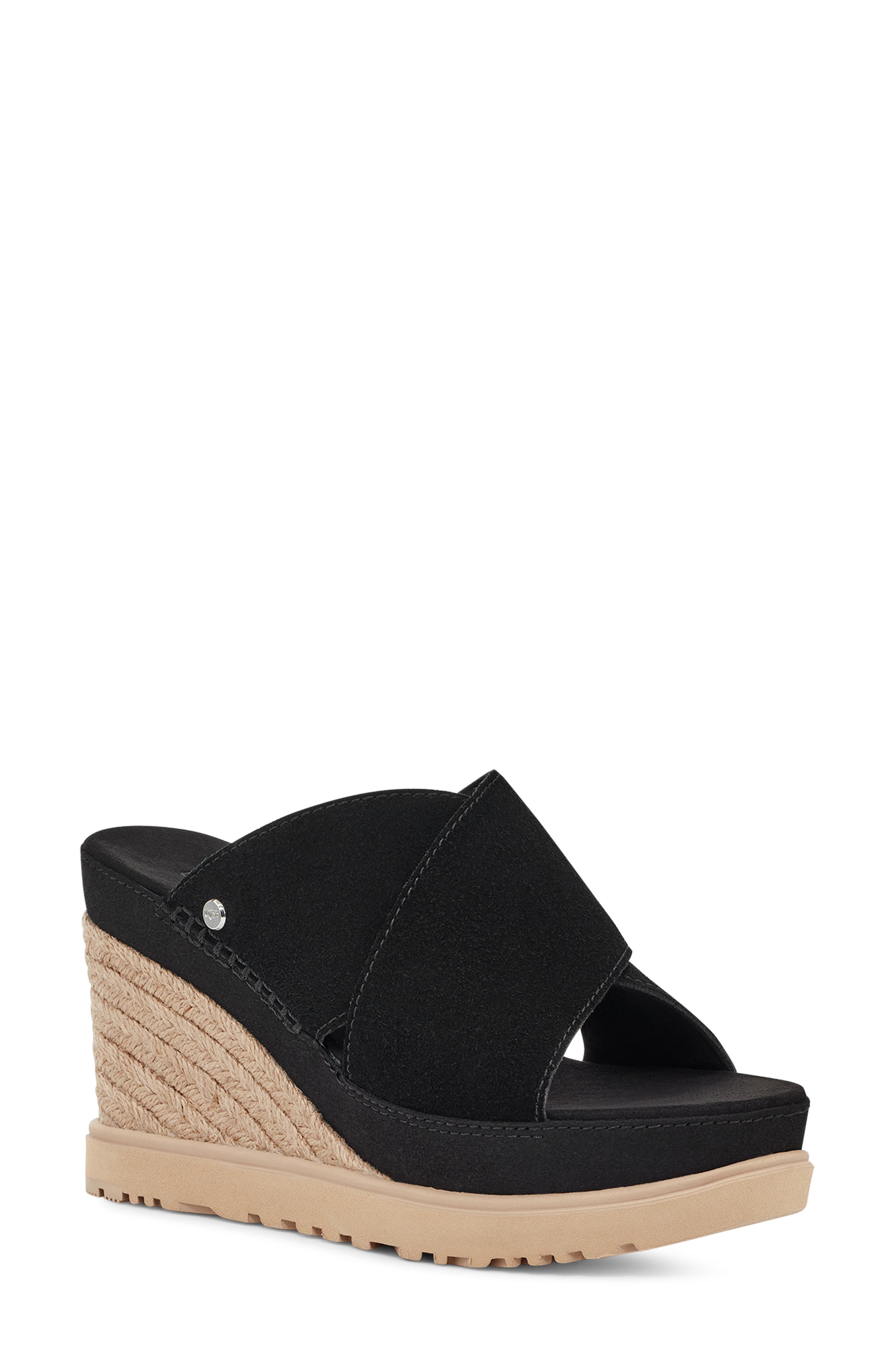 UGG<sup>®</sup> Abbot Wedge Slide Sandal, Main, color, 