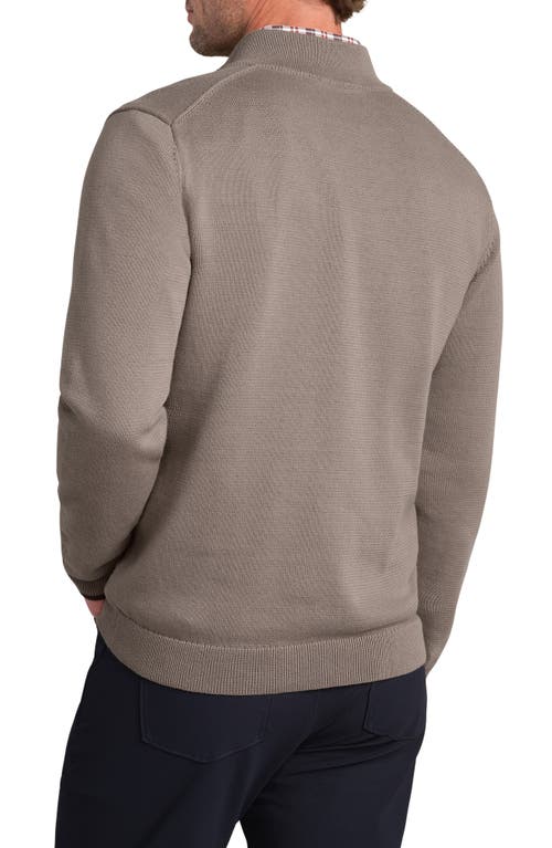 Rhone Commuter Quarter Zip Sweater In Gray