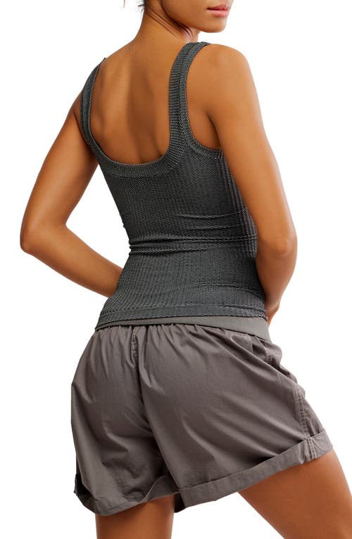 Free People Clean Slate Tank Top In Black