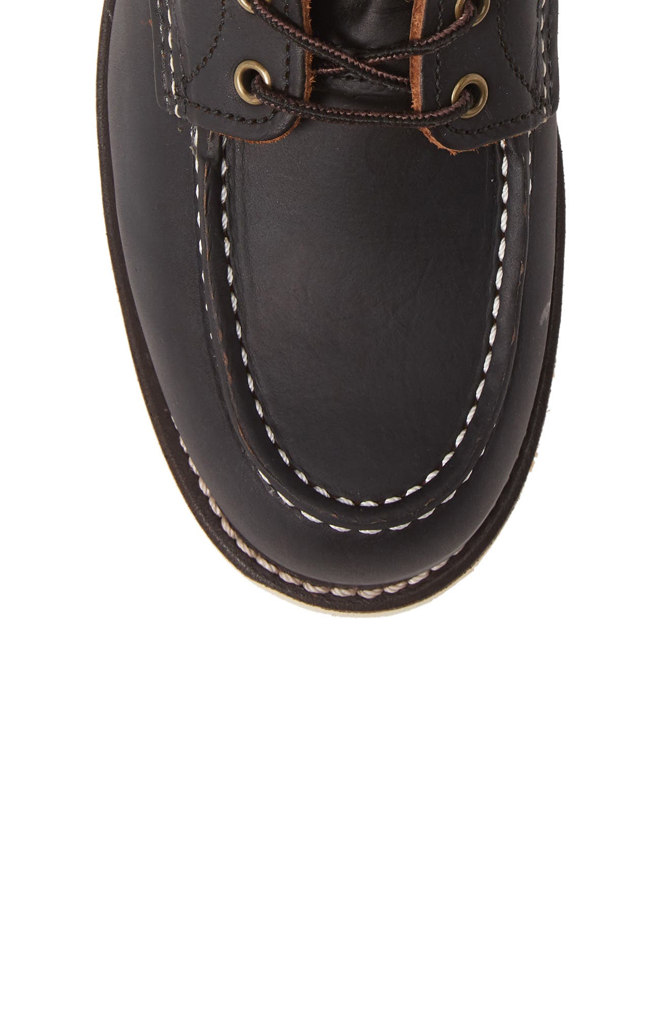 Red Wing 6 Inch Moc Toe Boot, Alternate, color, Black Prairie Leather