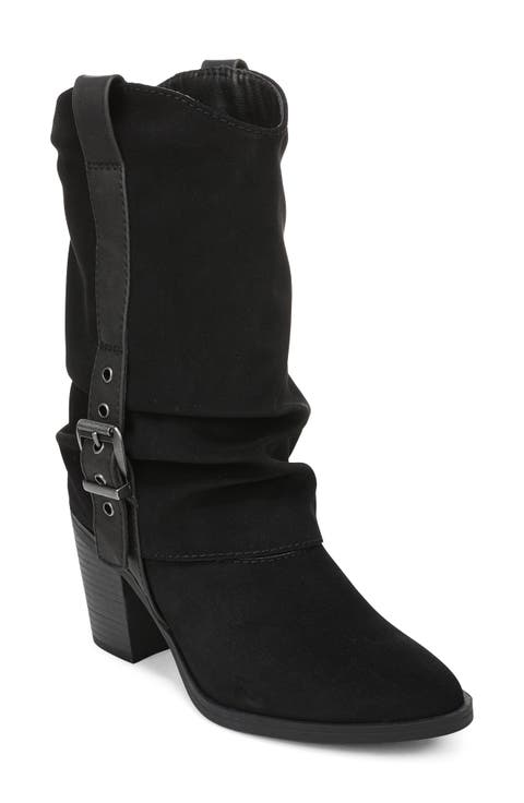 Carter Faux Leather Western Boot