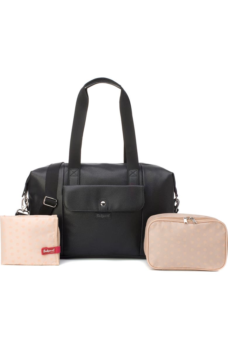 Babymel Stef Faux Leather Diaper Bag, Alternate, color,