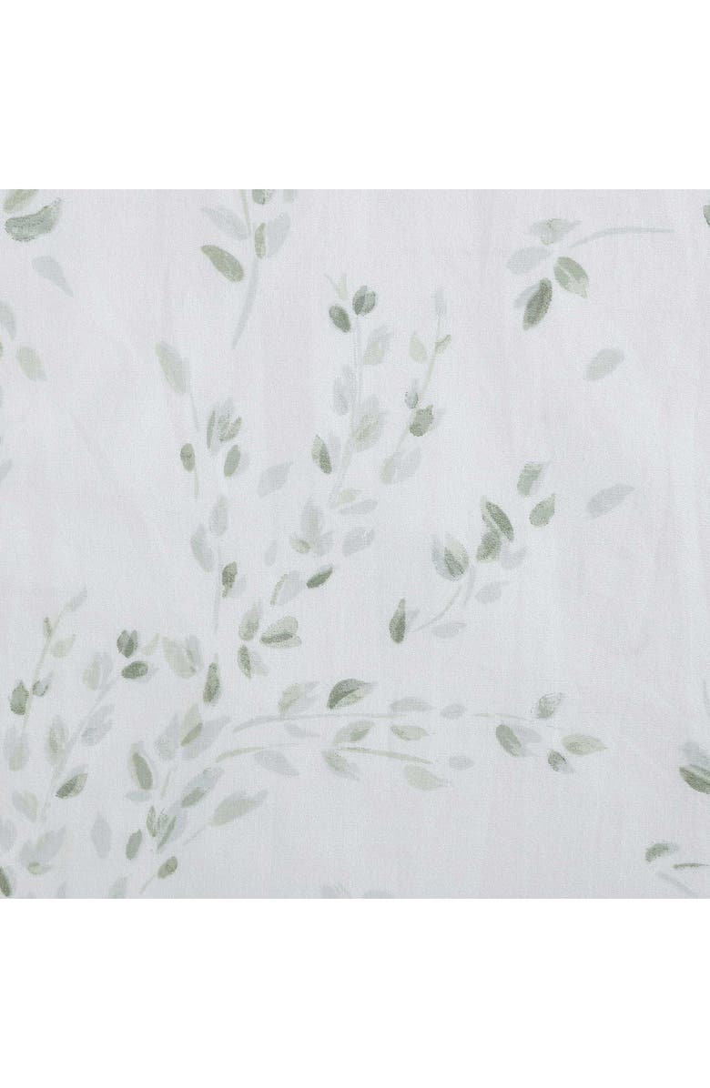 Calvin Klein Airy Botanical 300 Thread Count Sateen Sheet Set, Alternate, color, Pale Green