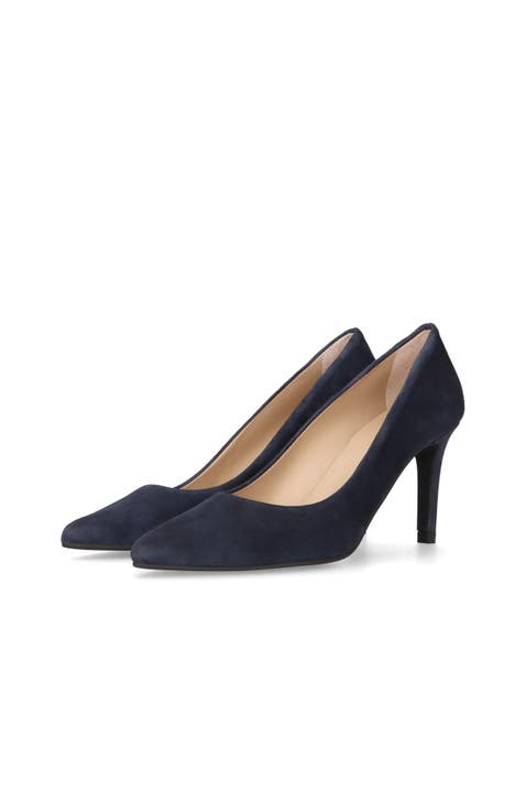 Suede Pointed Toe Pump