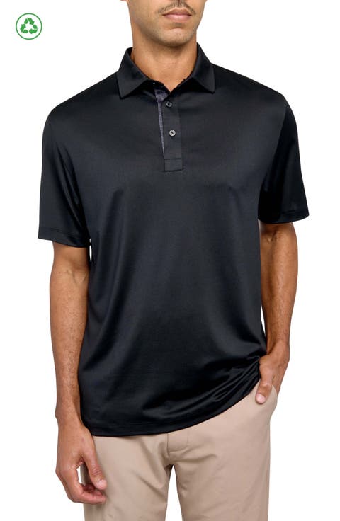 Regular Fit Solid Recycled Performance Golf Polo
