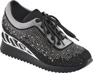 LADY COUTURE Glitz Fashion Athletic Sneaker On A Spring Look Wedge