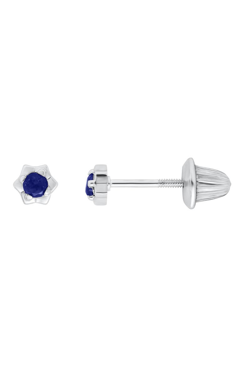 Kids' Gen Flower Stud Earrings, Main, color, SAPPHIRE