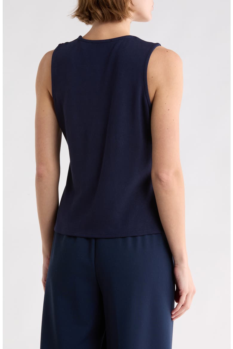 Milano Button Front Knit Vest, Alternate, color, ECLIPSE