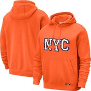 Nike Men's Nike  Orange New York Knicks 2025/26 City Edition Essential Logo Remix Hoodie