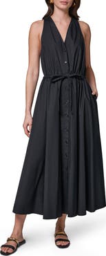 Donna Karan New York Stretch Poplin Maxi Dress