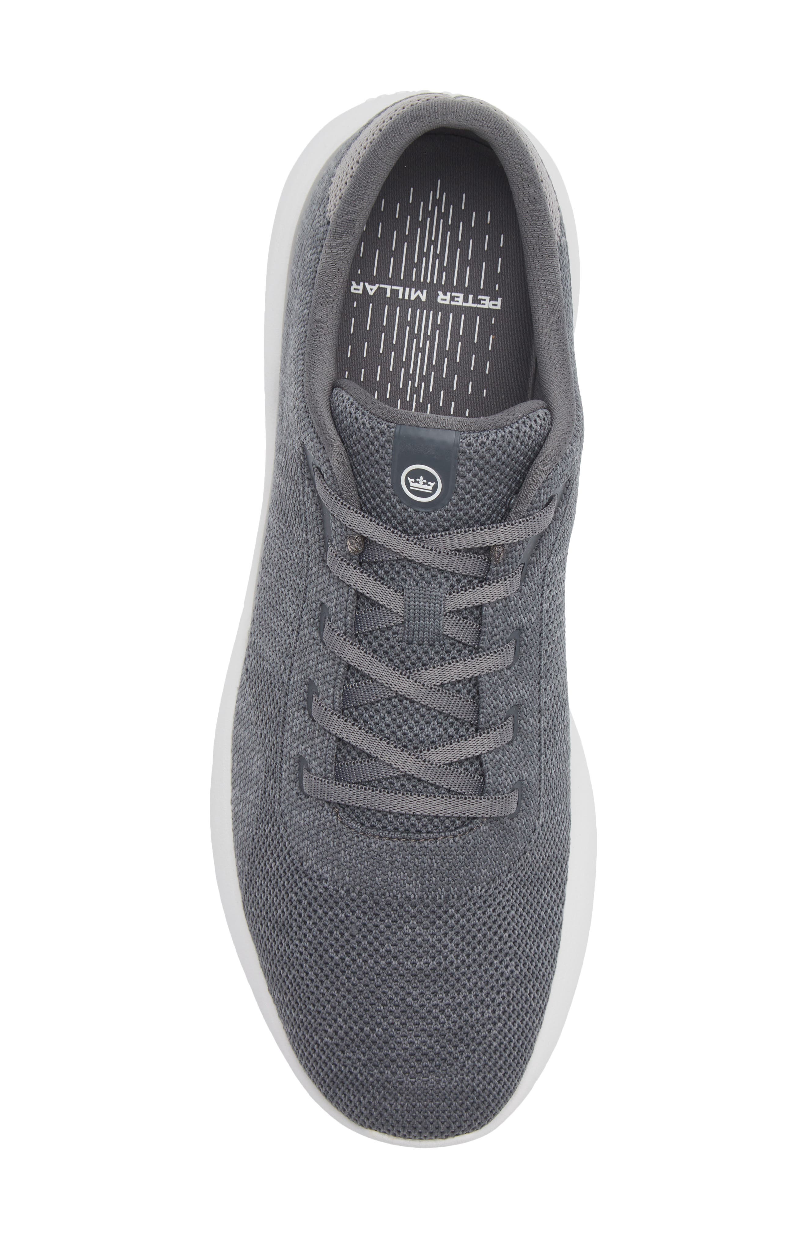Peter Millar Glide v3 Knit Sneaker, Alternate, color, Iron