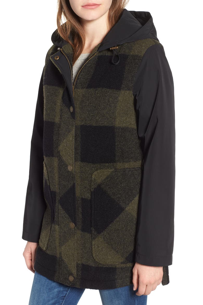 Pearl Coat, Alternate, color, OLIVE/ BLACK/ BUFFALO