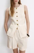 MANGO Pocket Button Front Vest
