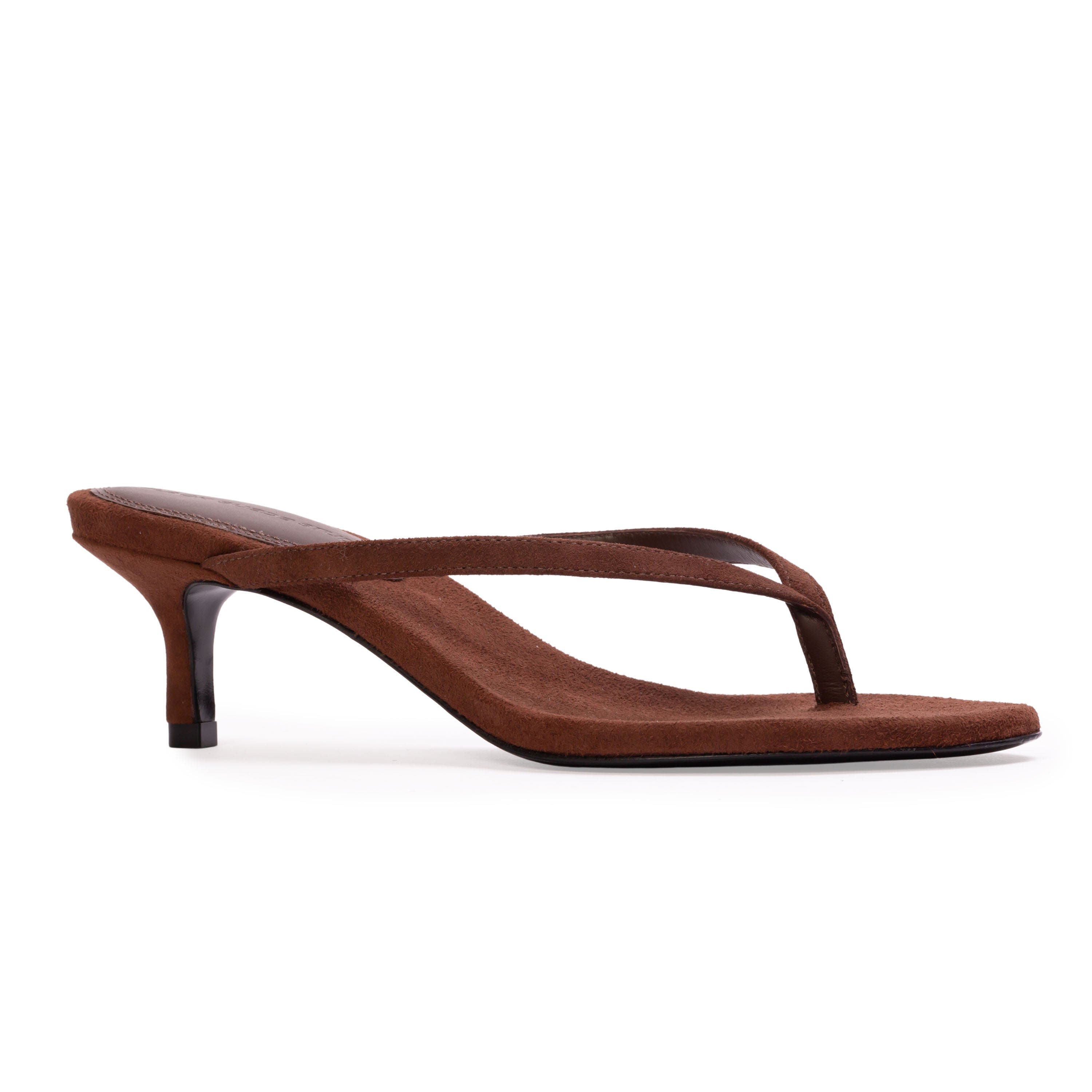 BLACK SUEDE STUDIO Tash 50 Suede Mule, Alternate, color, Brownie Suede