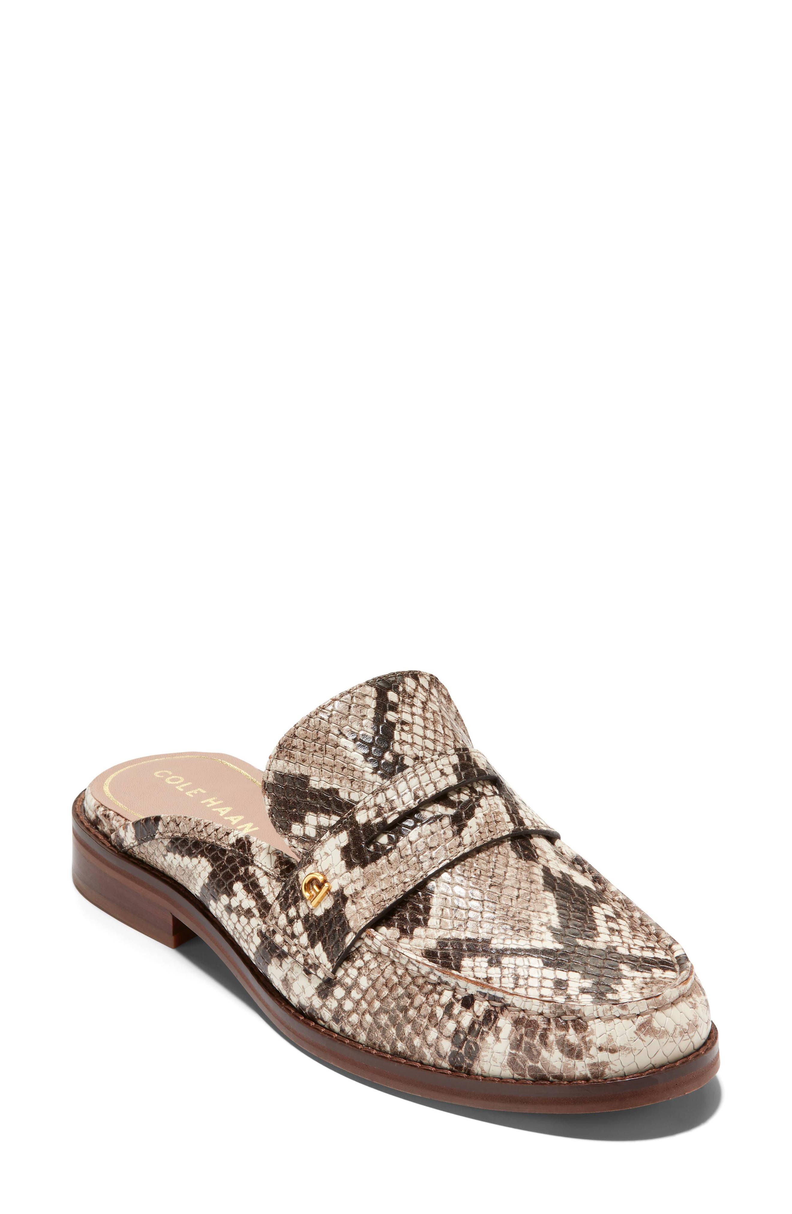 Cole Haan Lux Snakeskin Embossed Mule, Main, color, 