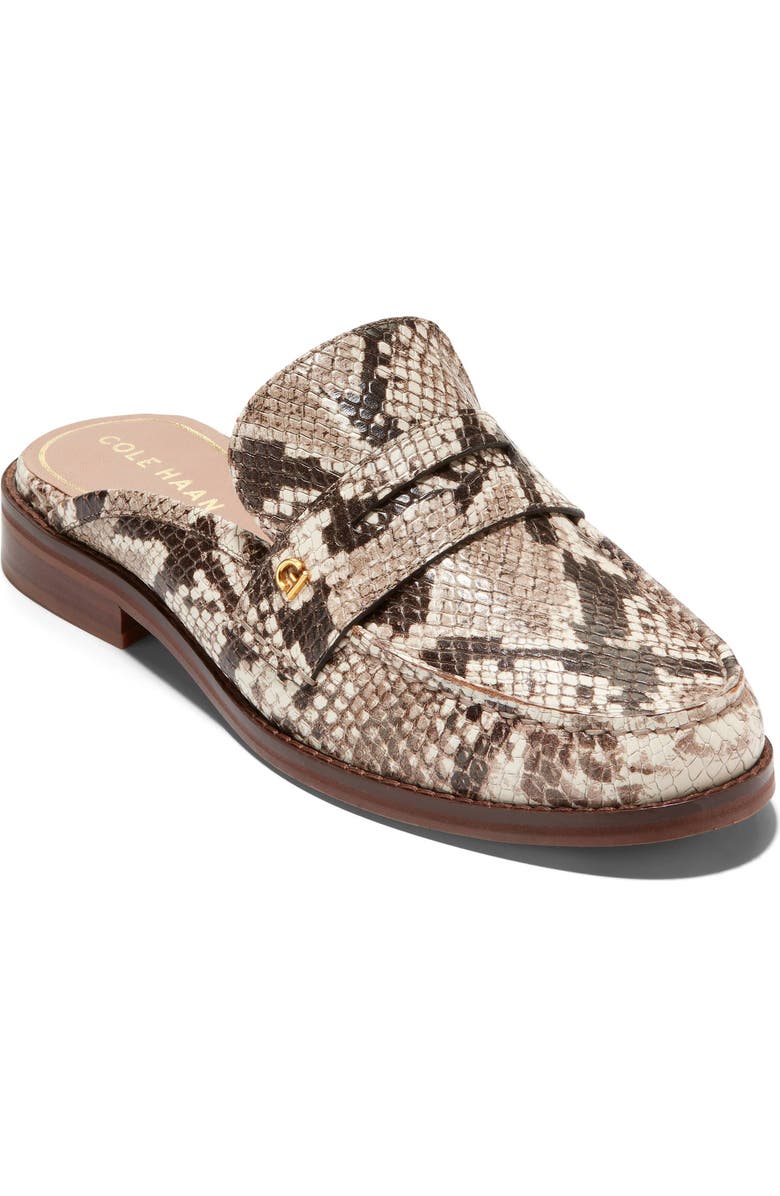 Cole Haan Lux Snakeskin Embossed Mule, Main, color,
