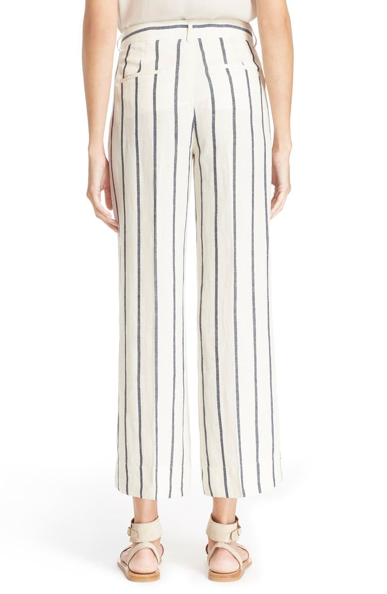 Theory 'Livdale' Stripe Linen Pants, Alternate, color, 