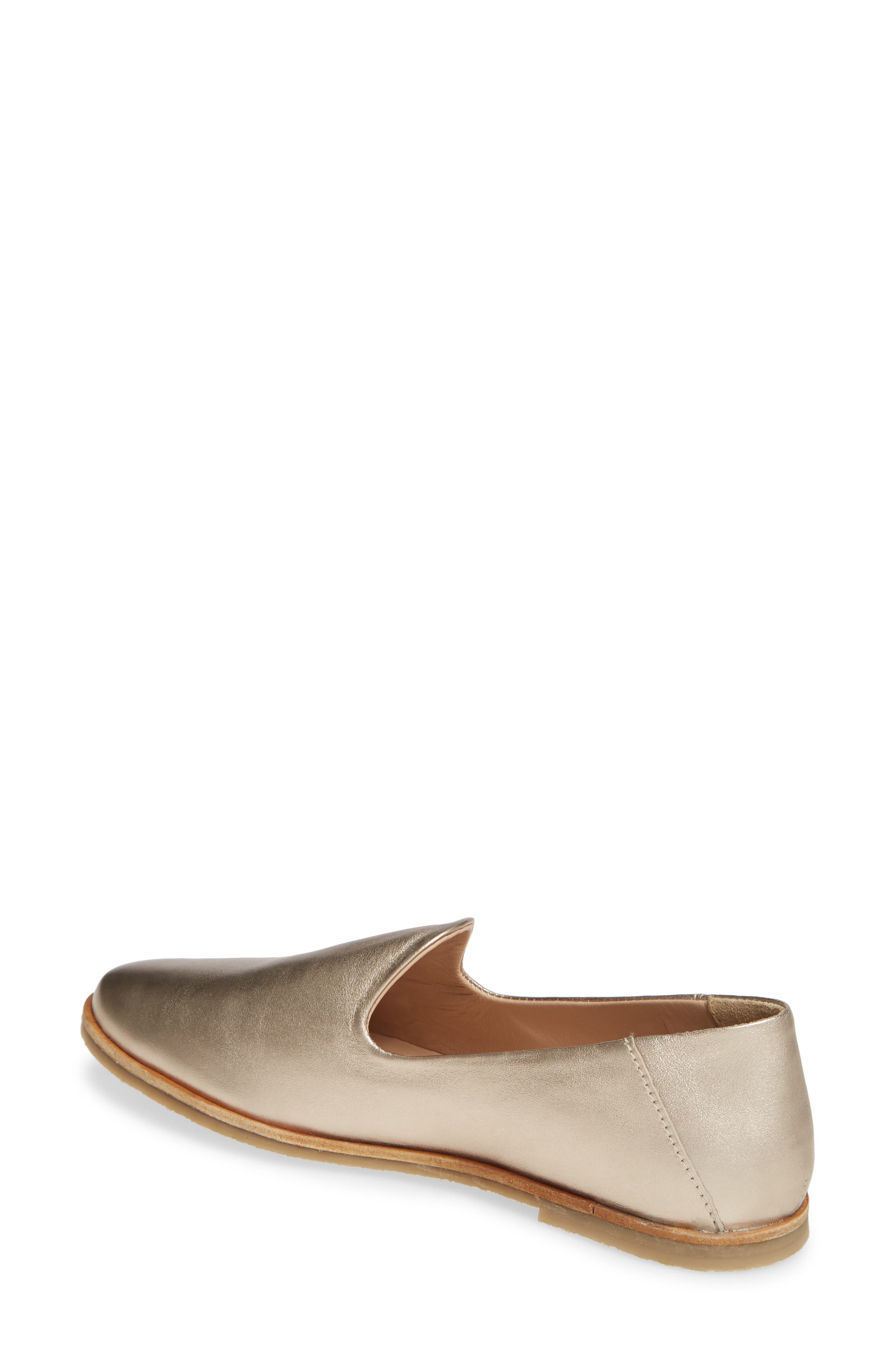 Blend In Loafer, Alternate, color, METALLIC SILVER LEATHER